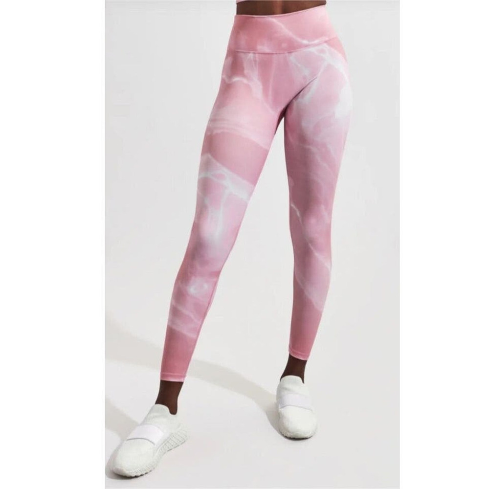 New ~ BUFFBUNNY ~ Rose Rebel Leggings Size XL High waist/ No front seam SALE